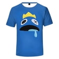 thumbnail image 1 of T-shirt à Manches Courtes à Col Rond pour Enfants avec Imprimé Roblox Rainbow Friends, Garçons Filles, Hauts Tee E, 1 of 3