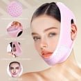 thumbnail image 3 of Masque Réutilisable à Ligne en V avec Mentonnière, Masque Facial en Forme de V pour Affaissement, Exerciseur de Mâchoire (Rose), 3 of 5