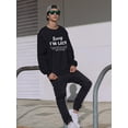 thumbnail image 2 of Sorry I Am Late Men Sweatshirt, Male 4X-Large, 2 of 4