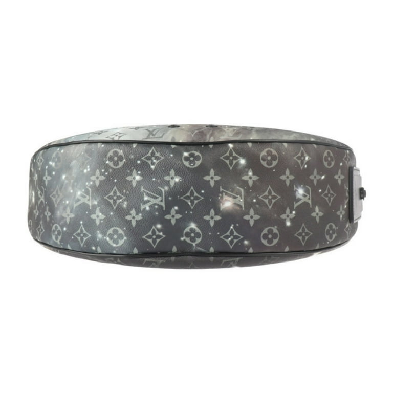 used Unisex Pre-owned Authenticated Louis Vuitton Monogram Galaxy Alpha Hobo Canvas Black Crossbody Bag, Adult Unisex, Size: Small