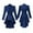 Blue, variant on Women's Steampunk Victorian Jacket Coat Medieval Vintage Gothic Tailcoat Long Sleeve Tuxedo Shirt Pirate C