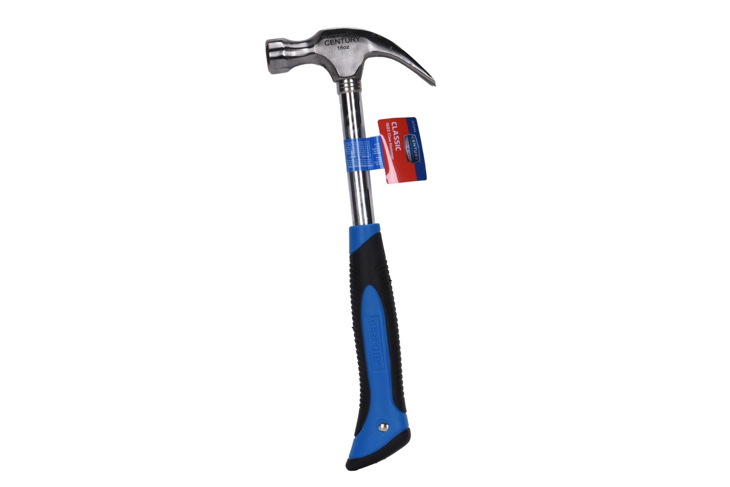 Century Drill & Tool 72254 Curved Claw Steel Hammer, 16-Ounce