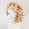 thumbnail image 6 of Women Hat Night Sleeping Shower Cap High Elastic Hair Bonnet Head Cover Care Royal Blue, 6 of 10