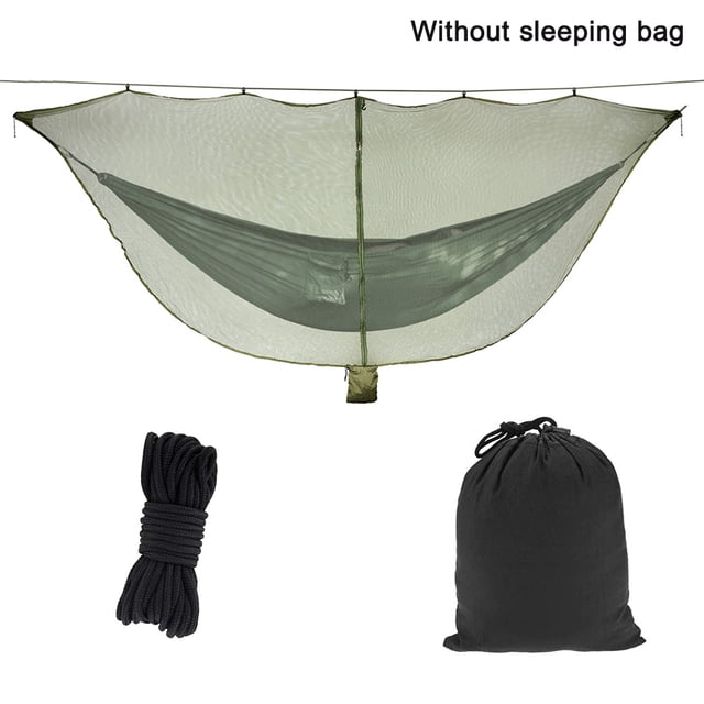 Hammock Mosquito Net Separated Mosquito Cover Hammock Camping Mosquito Net, Polyester Net for 360 Degree Protection, Double Sided Zip for Easy Access Contains No Hammock