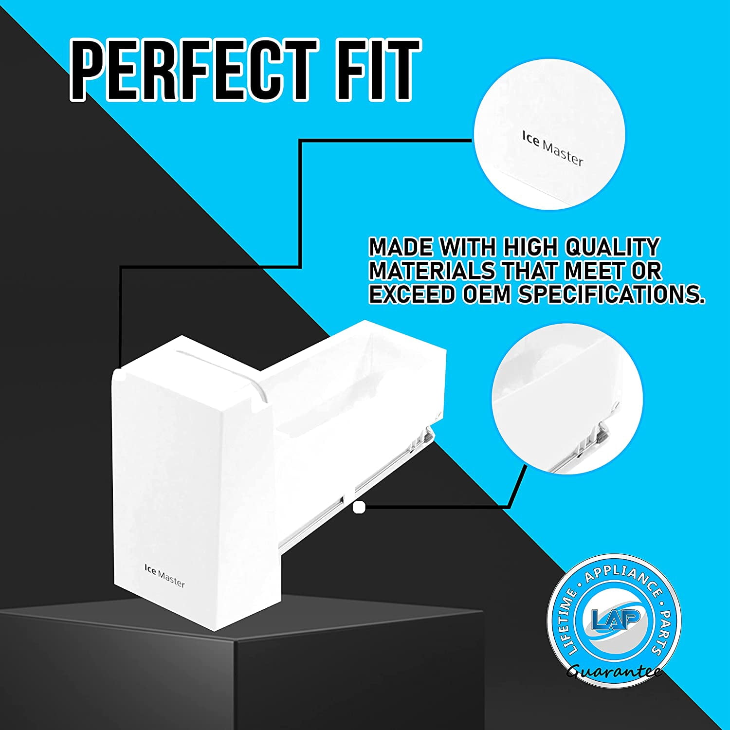 Ice Container Bucket Tray Assembly Compatible with Samsung Refrigerator - DA97-14474A