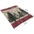 thumbnail image 4 of Red and Green Christmas Pattern Blanket,Comfortable Soft Lamb Wool Throw Blanket,All Season,Warm Lightweight Blankets for Sofa Bed Couch Living Room Chair,60"x80", 4 of 4