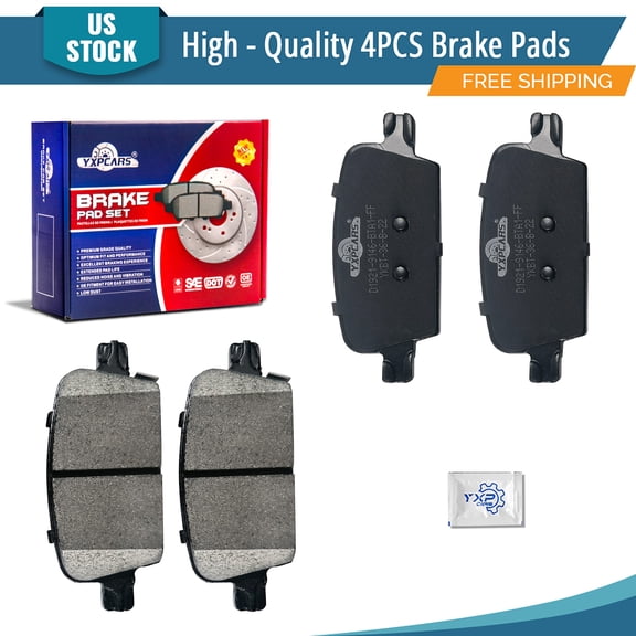 YXPCARS 4PCS Rear Ceramic Brake Pads for Chevrolet Malibu 2016-2022 With Manual Parking Brake, D1921