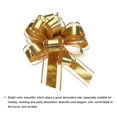 thumbnail image 4 of 12pcs 9" Extra Large Pull Bow Metallic Gift Wrapping Bows Ribbon Organza Gold for Wedding Baskets Presents, 4 of 6