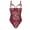 Wine, variant on BOOMILK Crotchless Bodysuits for Women Lace Underwear Gauze One-Piece Garment Pajamas Underwear