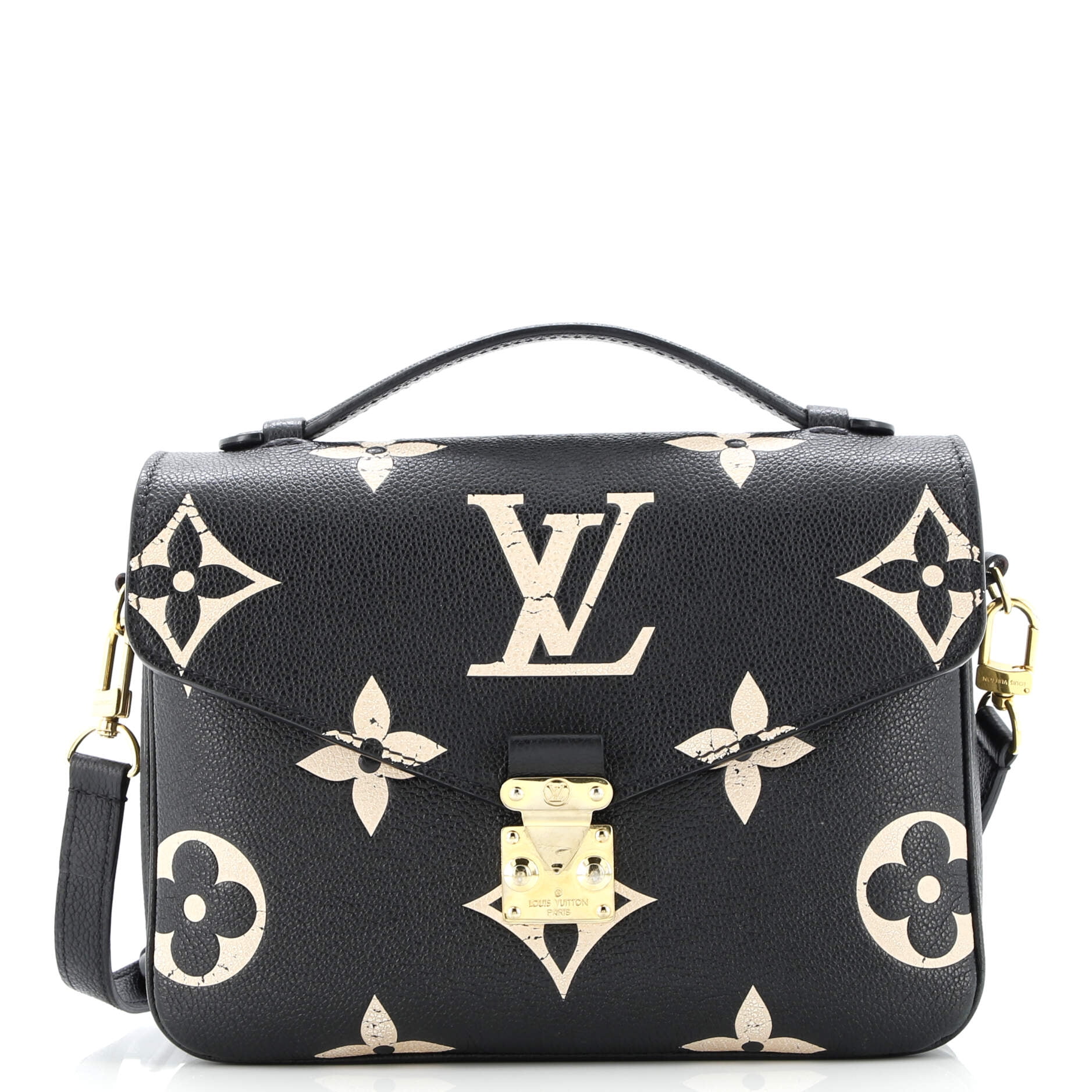 Pre-Owned Louis Vuitton Pochette Metis Limited Edition Crafty Monogram Empreinte Giant By Rebag