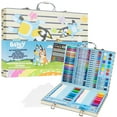 thumbnail image 1 of Kit de dibujo con lápices de colores azules de Art Supplies con funda para niños, 1 of 6