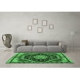 thumbnail image 3 of Ahgly Company Indoor Round Persian Emerald Green Traditional Area Rugs, 8' Round, 3 of 4