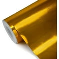thumbnail image 3 of Chrome Mirror Vinyl Film Wrap Sticker Decal Stretchable Reflective Free Tool Kit (Gold, 84" x 60" / 7FT x 5FT), 3 of 5