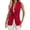03#Red, variant on Women's Sleeveless Blazer Vest Single Button Lapel Open Front Suit Waistcoat for Business Casual Office Wear L