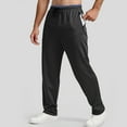 thumbnail image 2 of ZZHZGZ Sweatpants for Men Men's Sweatpants Open Bottom Athletic Jogger Pants Running Workout Gym Pants with Pockets & Adjustable Waistband L, 2 of 5