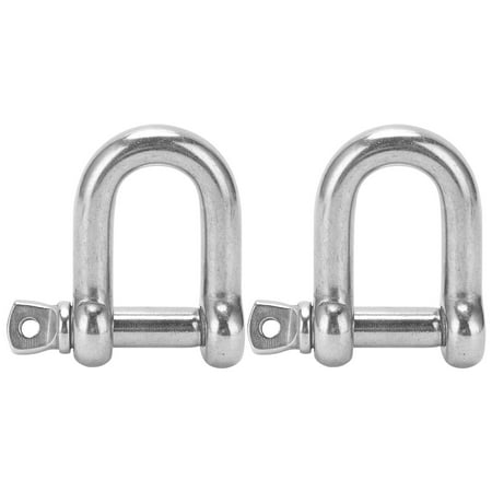 

Straight D Shackle Straight D-shackle Stainless Steel Shackle 2PCS 304 Stainless Steel M12 Straight For Various Ships For Household Applications
