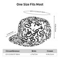 thumbnail image 6 of Fotbe Hand Drawn Snake Flat Bill Visor Cap Classic Snapback Hat Polyester Foam Trucker Hat Trucker Cap Adjustable Baseball Cap, 6 of 9