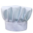 thumbnail image 2 of YAOBAMM Washable Chef Hat Kitchen Catering Work Chef Hat Men Women Solid Color White Chef Hat Hair Loss Baking Cooking Costume Hat, 2 of 5