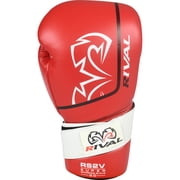 RIVAL Boxing RS2V 2.0 Super Pro Hook and Loop Sparring Gloves - 18 oz. - Red