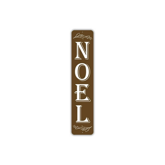 Noel Christmas Aluminum Metal Decor Sign - 4x18 inches