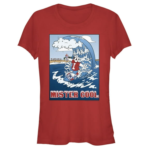 Junior's ICEE Bear Mister Cool  Graphic Tee Red Large