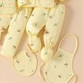 thumbnail image 5 of Zuwimk Baby Clothing Sets Unisex 7‑Piece Newborn Layette Essential Gift Bodysuit Outfit(A110-Yellow), 5 of 7