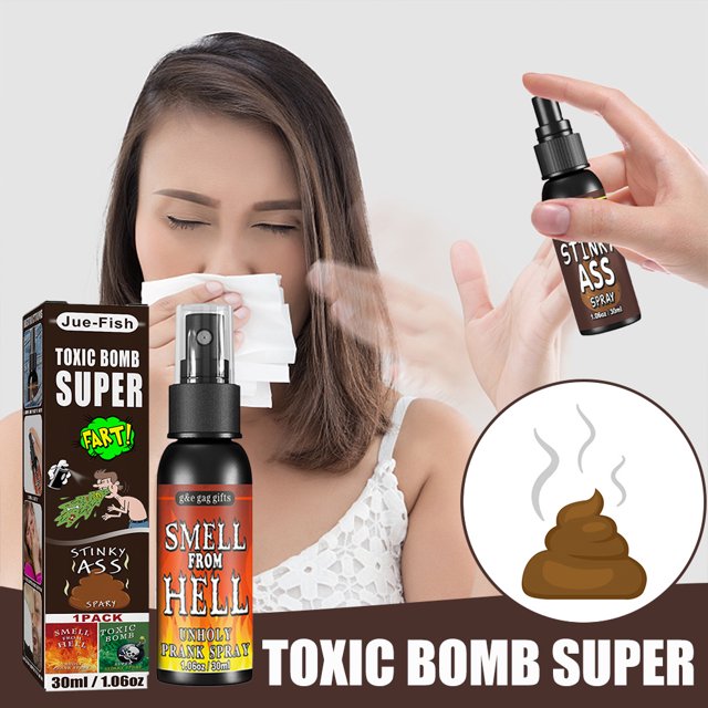 Halloween 30ml Fart Gag Spray Prank Toy Spoof Odor Terrible Smell Spray (Infierno)
