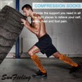 thumbnail image 4 of SunFeeling 6 Pairs Compression Socks for Women & Men Circulation - Best Support for Nurses,Running,Athletic,Sports, 4 of 7