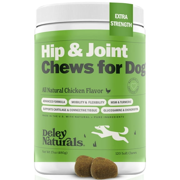 Deley Naturals Hip and Joint Chews for Dogs - Joint Supplements for Dogs