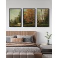 thumbnail image 4 of Drsoum Countryside River 16x24in Black Framed Vintage Landscape Framed Wall Art Retro Classic Farmhouse Paints Rustic, 4 of 5
