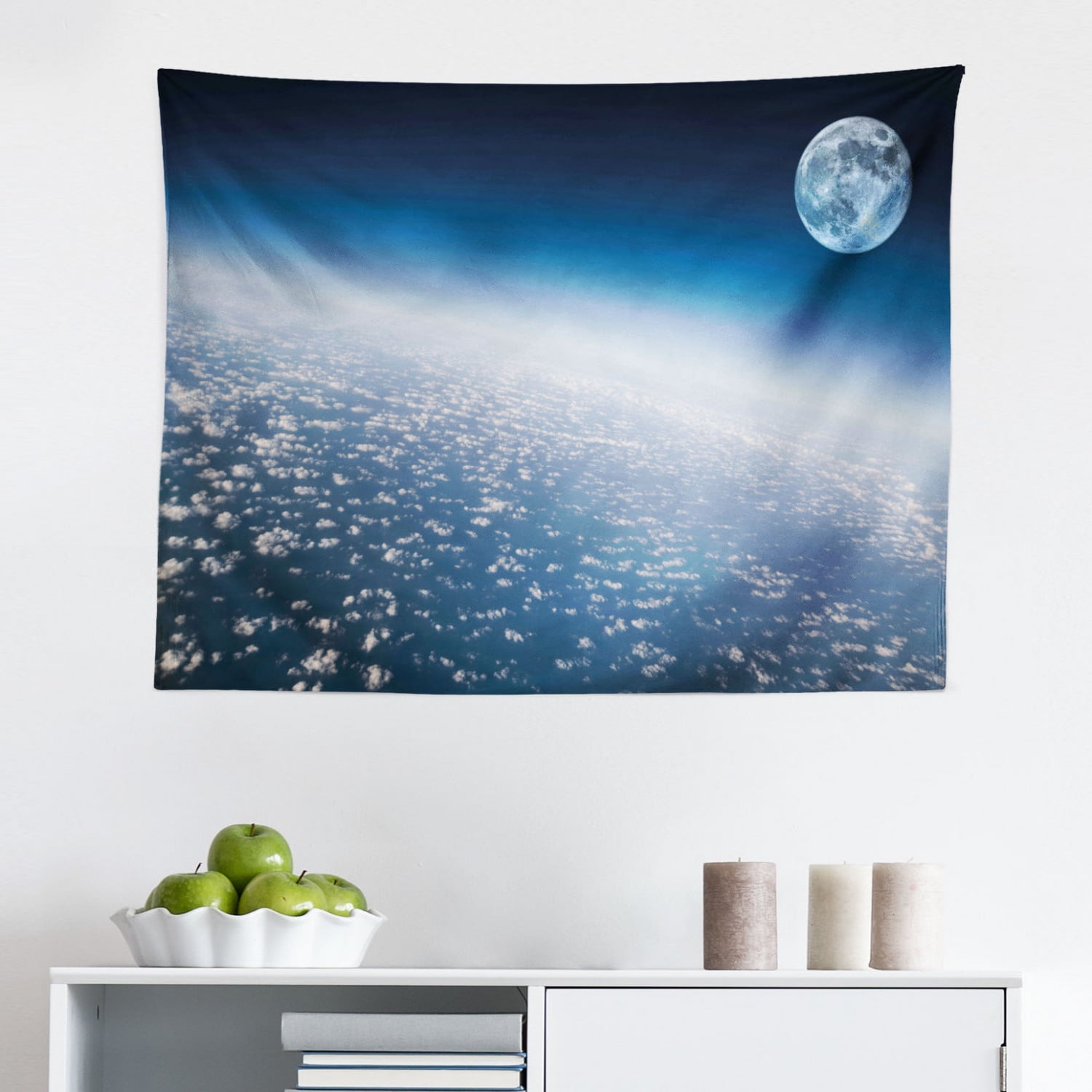 Tapestry of Ocean Landscape Meteor Tapestry for Living Room Decor Background Cloth The Stars Tapestry Natural Landscape Tapestry