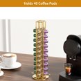 thumbnail image 2 of Soporte para cápsulas de café compatible con cápsulas originales de Nespresso para 40 cápsulas (dorado), 2 of 4
