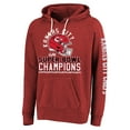 thumbnail image 2 of Men's Majestic Threads Red Kansas City Chiefs Super Bowl LVIII Champions Lightweight Tri-Blend Pullover Hoodie, 2 of 3