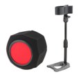 thumbnail image 2 of Yinanstore Microphone Windscreen Recording Booth for 45mm-60mm Mic Vocal Isolation Booth Portable Vocal Booth for Recording Performance Set C, 2 of 8