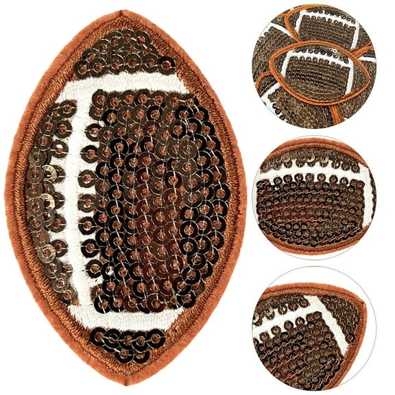 CTIRCHIU 10Pcs Elegant Sequin Applique Iron on Patches for Sports Clothing Jeans and Hats