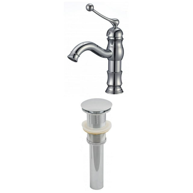 American Imaginations 2-in. W Bathroom Faucet Set Chrome AI-2042