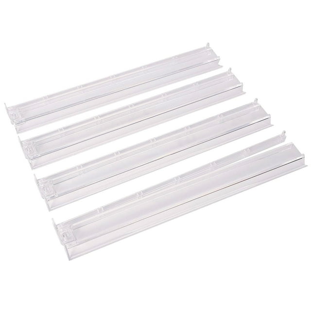 WJCA Mahjong Tile Rack and Pusher Combo, 4-Piece All-in-One Set for American Style Gameplay, Modern Tabletop Accessories, Clear
