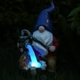 thumbnail image 3 of Tuzreeu Solar Funny Gnomes Garden Statues, 3 of 6