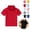 Red, variant on Toddler Polo Shirts Summer Back To School School Uniform Short Sleeve Comfortable Casual Lapel Collar T Shirts(Red,3-4 Years)