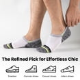 thumbnail image 4 of COOPLUS 10 Pairs Mens No Show Socks  Low Cut Comfort Cushion Casual Socks, 4 of 6
