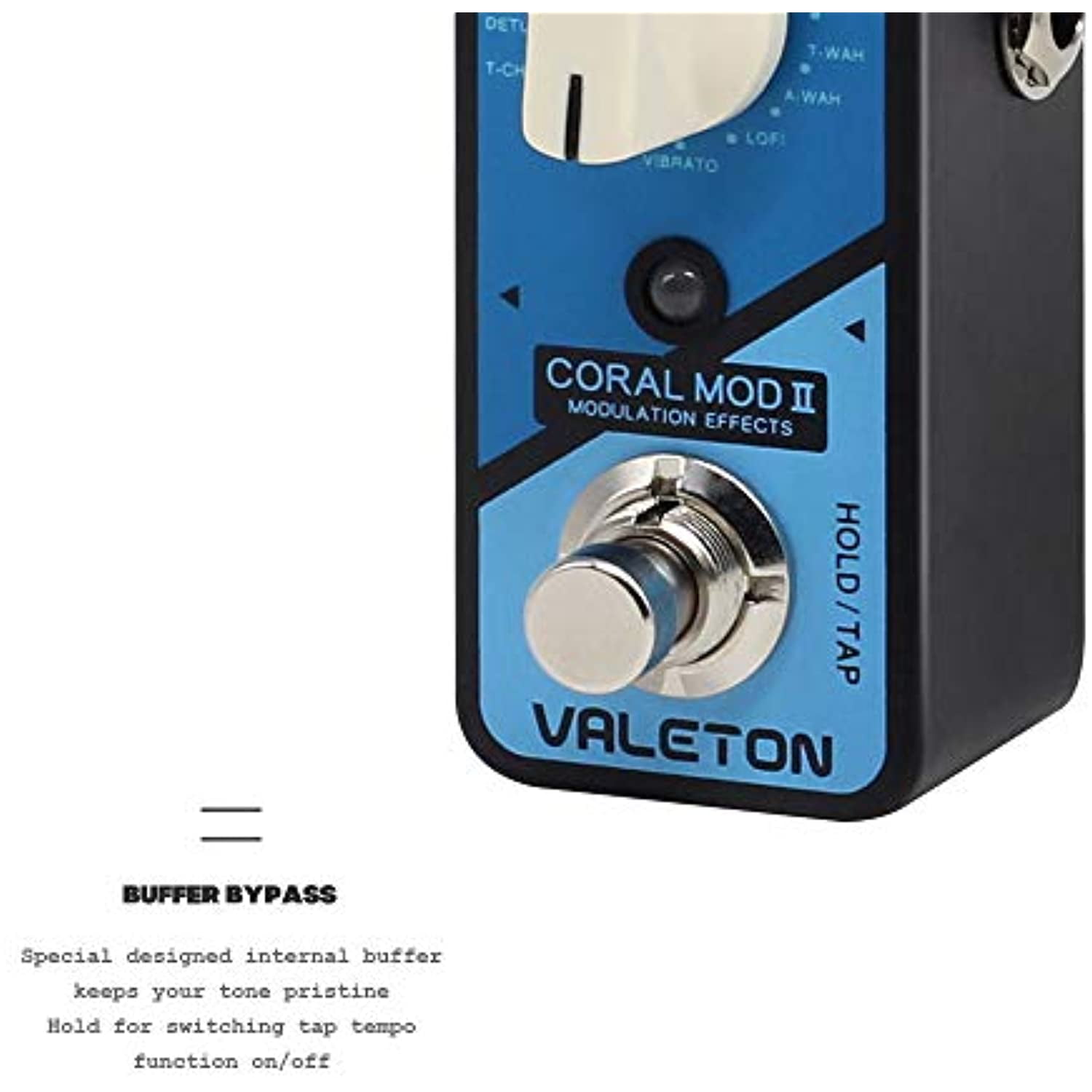 Valeton Coral Mod II Digital Modulation Chorus Flanger Phaser Univibe Tremolo Lofi Multi Effects Guitar Bass Pedal