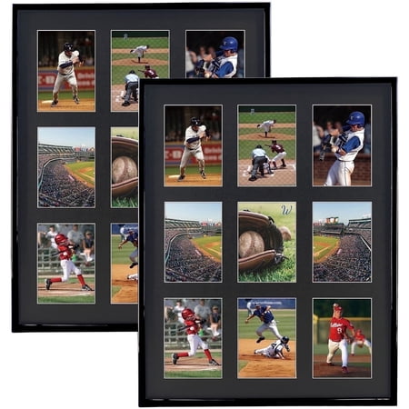 Trading Card Display Frame for 9 Standard Cards, 2 Pack