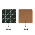 thumbnail image 2 of Multi-Shape Mdf Cork Coaster 4 Pieces Of Anti-Slip, Anti-Wear And Anti-Fouling 3.9in Easy To Clean And Stable Structure Green Buffalo Plaid Check Tartan Scotland_2 Square, 2 of 7