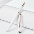 thumbnail image 4 of 1 x Steel Fountain Pen Push Type Cap Rose Gold Plated EF/F Nib  Writing Pen, 4 of 8