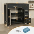 thumbnail image 6 of Eclife 36 Inch Black Bathroom Vanity without Top, Manufactured Wood, 6 of 10