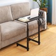 thumbnail image 4 of Ktaxon Table d'Appoint Roulante Bureau d'Ordinateur Support Café Canapé Chariot Ordinateur Portable, Noir, 4 of 6