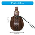 thumbnail image 5 of MOMOJIA Nordic Waist Cincher Belt With Waist Pack PU1eatherPouch Belt For LARPC0sp1ayVictorian Waist Knotted Rope Belt With Detachable Medieval Purse For Masquerades, 5 of 13