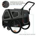 thumbnail image 4 of DOGGYHUT S-Line XL Pet Bike Trailer & Stroller for Dogs Up to 100 lbs,Folding Frame Cart, Suspension Wheels,Low Center of Gravity, Parking Brakes, 4 of 11