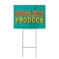 thumbnail image 1 of Organic Produce (18" x 24") Yard Sign, Includes Metal Step Stake, 1 of 6