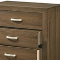 thumbnail image 7 of Nmkwnr 5 Drawer Dresser with Handle, Wood Chest of Drawer for Living Room, Bedroom, Brown, 7 of 7